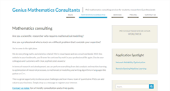 Desktop Screenshot of mathematicsconsultants.com