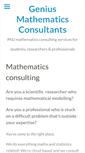 Mobile Screenshot of mathematicsconsultants.com